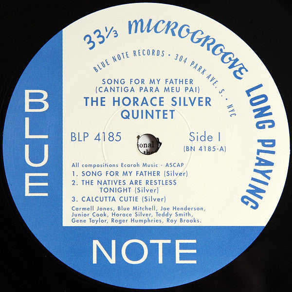 The Horace Silver Quintet : Song For My Father (Cantiga Para Meu Pai) (LP, Album, RE, Sco)