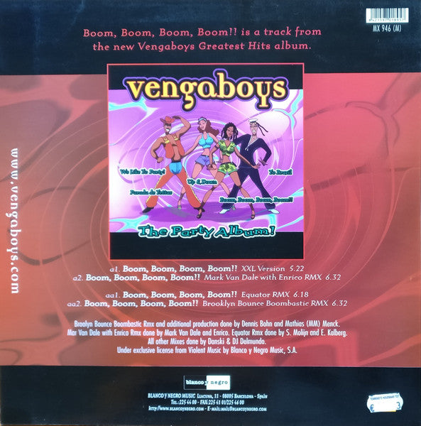Vengaboys : Boom, Boom, Boom, Boom!! (12")