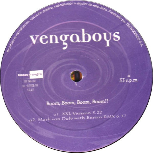 Vengaboys : Boom, Boom, Boom, Boom!! (12")
