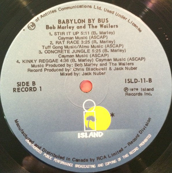 Bob Marley & The Wailers : Babylon By Bus (2xLP, Album)