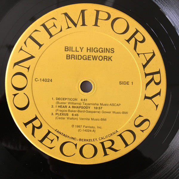 Billy Higgins : Bridgework (LP, Album)