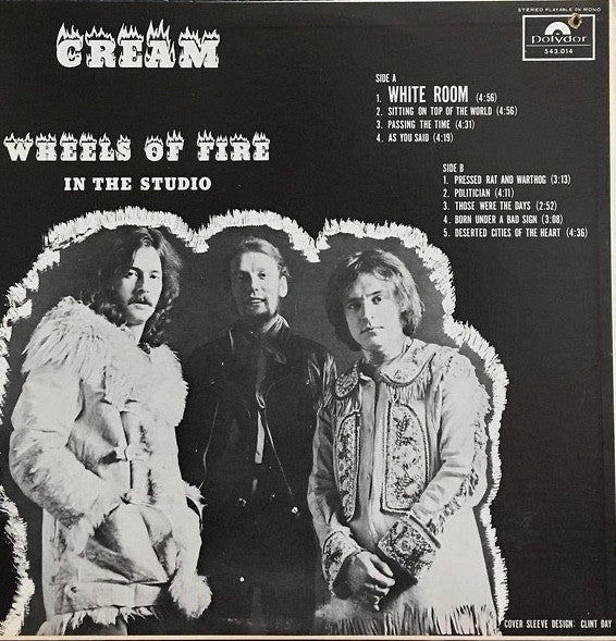 Cream (2) : Wheels Of Fire (In The Studio) (LP, Album)