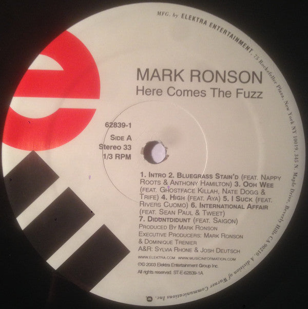 Mark Ronson : Here Comes The Fuzz (LP, Album)