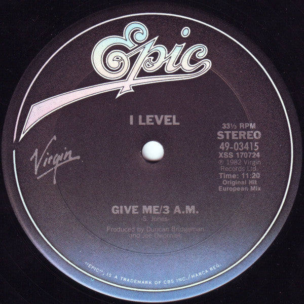I-Level : Give Me (12")