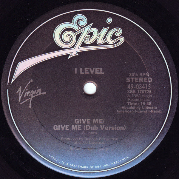I-Level : Give Me (12")