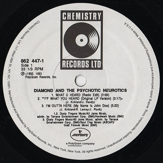 Diamond D And The Psychotic Neurotics : What U Heard (12", Single)