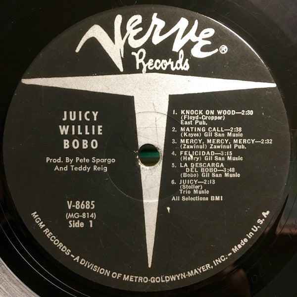Willie Bobo : Juicy (LP, Album, Mono)