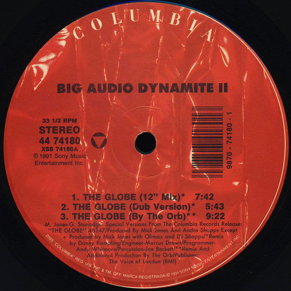 Big Audio Dynamite II : The Globe (12", Single)