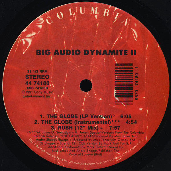 Big Audio Dynamite II : The Globe (12", Single)