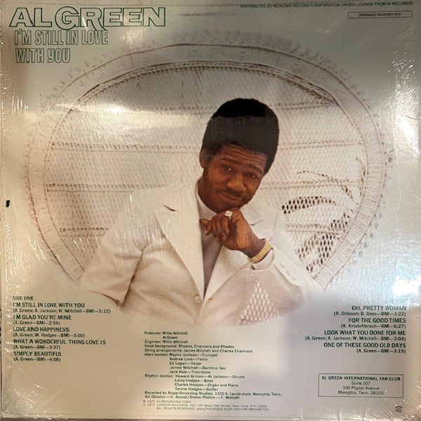 Al Green : I'm Still In Love With You (LP, Album, RE)