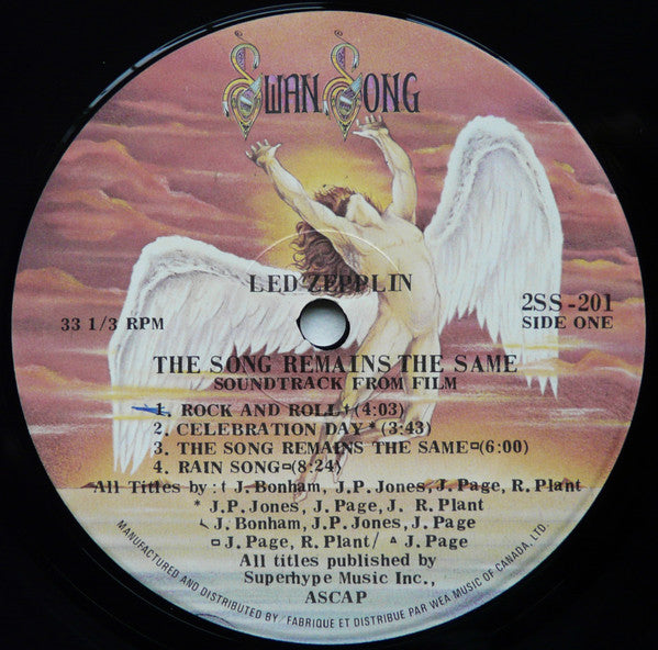 Led Zeppelin : The Soundtrack From The Film The Song Remains The Same (2xLP, Album, RE)