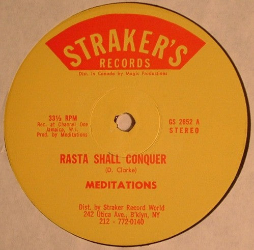 The Meditations : Rasta Shall Conquer (12")