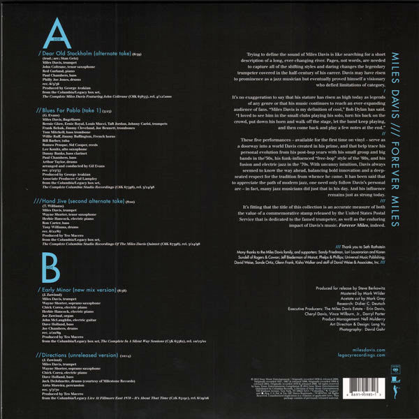 Miles Davis : Forever Miles (LP, Comp, Ltd)