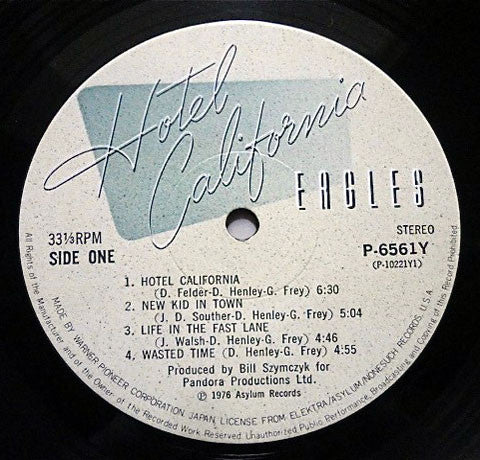 Eagles : Hotel California (LP, Album, RE, Gat)