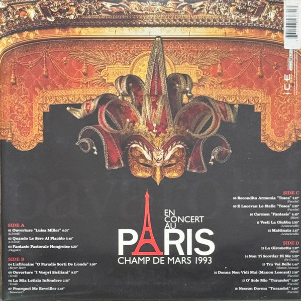 Luciano Pavarotti : En Concert Au Paris, Champ De Mars 1993 (2xLP, Album)