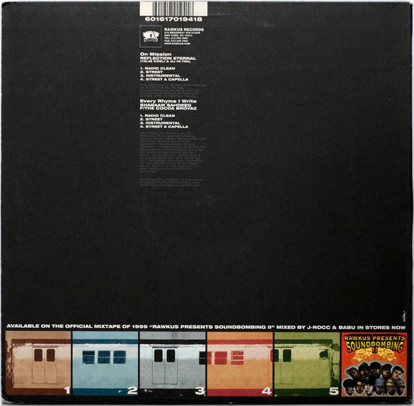 Reflection Eternal / Shabaam Sahdeeq F/ Cocoa Brovaz : On Mission / Every Rhyme I Write (12")