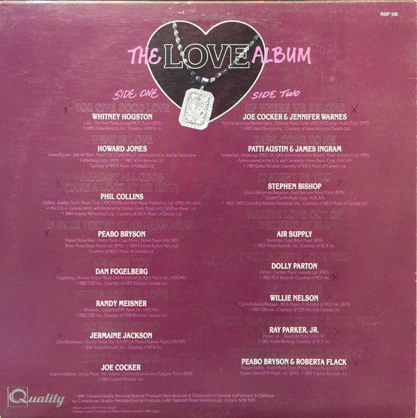 Various : The Love Album (LP, Comp)