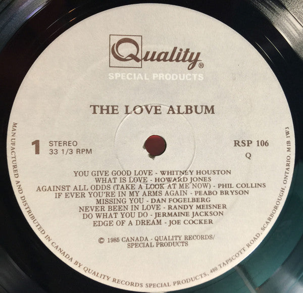 Various : The Love Album (LP, Comp)