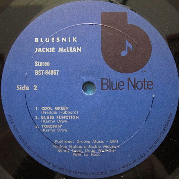 Jackie McLean : Bluesnik (LP, Album, RE)