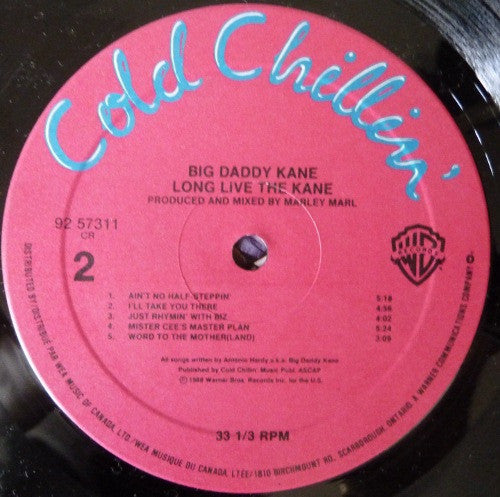 Big Daddy Kane : Long Live The Kane (LP, Album)
