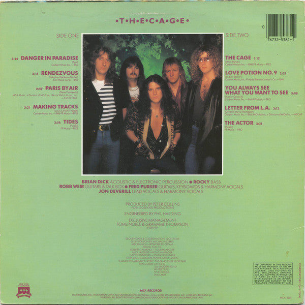 Tygers Of Pan Tang : The Cage (LP, Album)