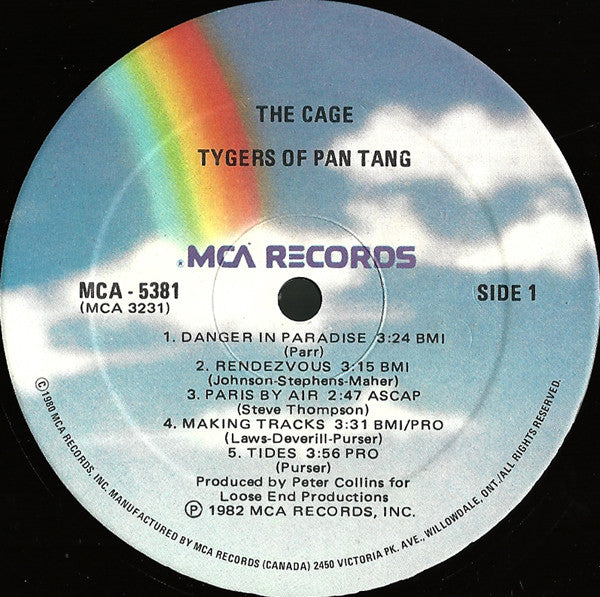 Tygers Of Pan Tang : The Cage (LP, Album)
