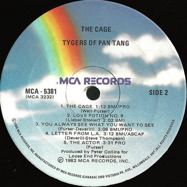 Tygers Of Pan Tang : The Cage (LP, Album)