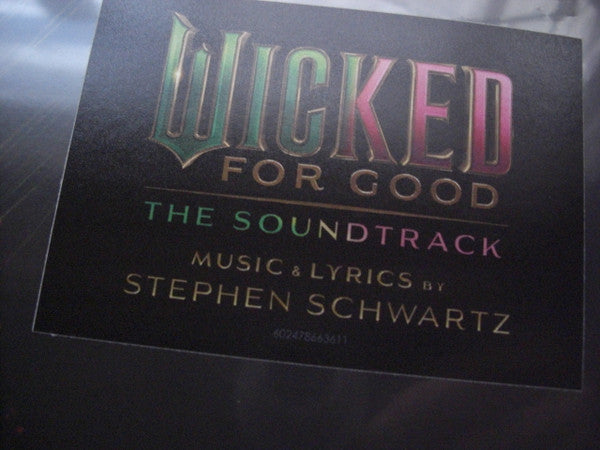 Stephen Schwartz : Wicked: For Good (The Soundtrack) (2xLP, Album, RSD, Pic, RE, Alt)