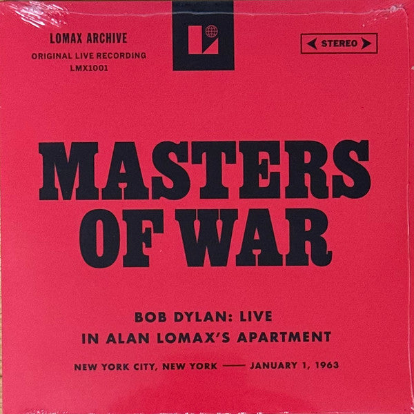 Bob Dylan : Masters Of War (Live In Alan Lomax's Apartment) (7", RSD, Num)