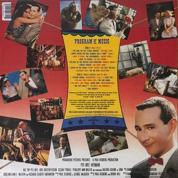 Danny Elfman : Big Top Pee-Wee (The Original  Soundtrack Album) (LP, Album, RSD, Pic)