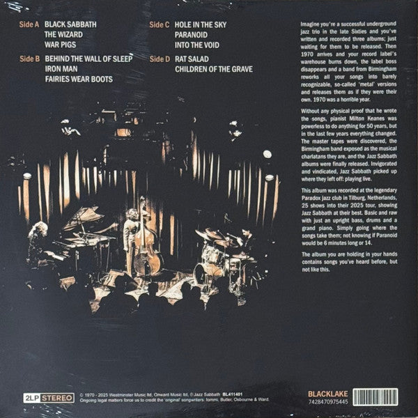 Jazz Sabbath : Jazz Sabbath Live (LP, Album)