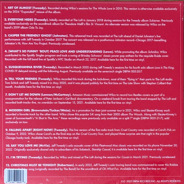 Wilco, Jeff Tweedy, Daniel Johnston : dBpm 15 (LP, RSD, Red)