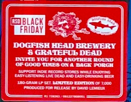 The Grateful Dead : On A Back Porch, Vol. 2 (LP, RSD, Comp, Ltd, 180)