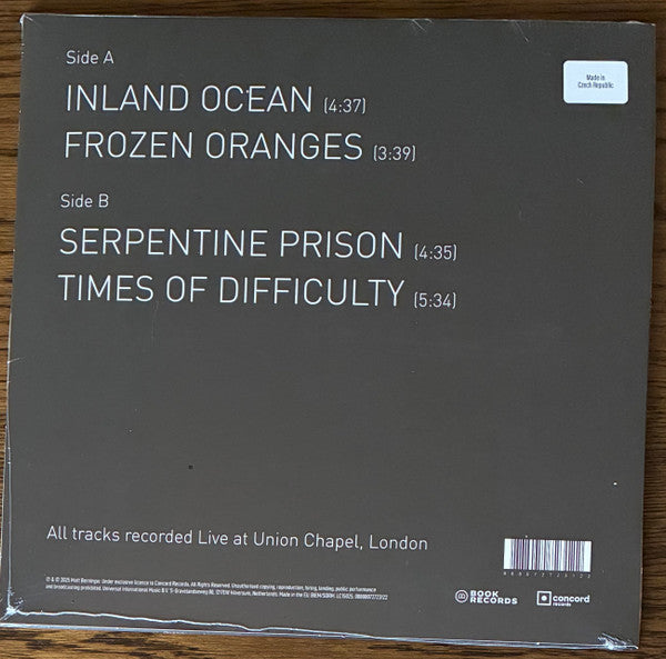 Matt Berninger : Get Sunk At Union Chapel (10", EP, RSD, Pur)