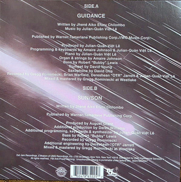 Jhené Aiko Efuru Chilombo : Guidance / Sun/Son (7", Maxi, RSD, Ltd)