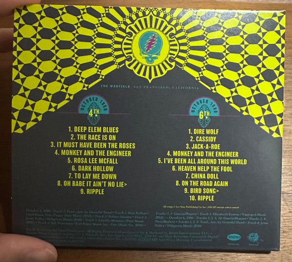 The Grateful Dead : Grateful Dead - The Warfield, San Francisco, Ca Oct 4 & 6, 1980 (2xHDCD, RSD, Ltd)