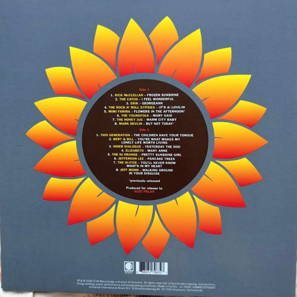 Various : Flowers In The Afternoon: Late 1960s Sunshine (LP, RSD, Comp, Ltd, Sun)