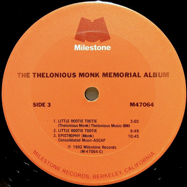 Thelonious Monk : The Thelonious Monk Memorial Album (2xLP, Comp, Mono, Gat)