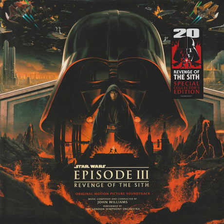 John Williams (4) : Star Wars Episode III: Revenge Of The Sith (Original Motion Picture Soundtrack) (2xLP, Album, Ltd, RE, Red)