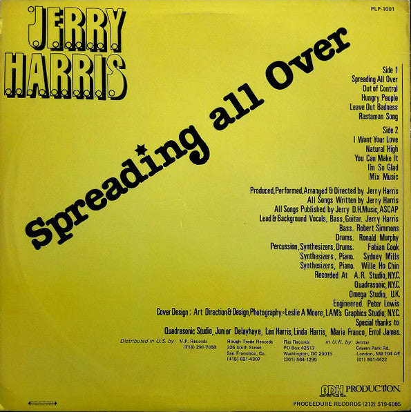 Jerry Harris : Spreading All Over (LP, Album)