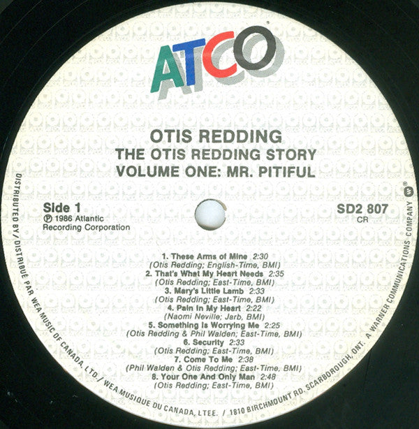 Otis Redding : The Otis Redding Story (Volume One: Mr. Pitiful) (2xLP, Comp)