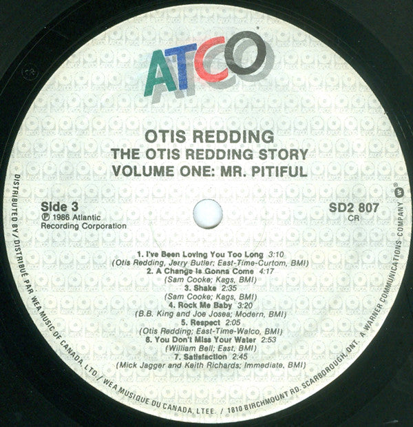 Otis Redding : The Otis Redding Story (Volume One: Mr. Pitiful) (2xLP, Comp)