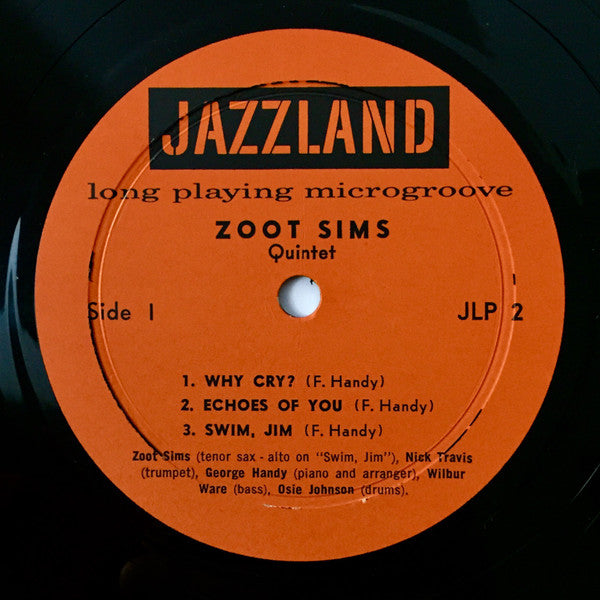 The Zoot Sims Quintet : Zoot Sims (LP, Album, Mono, RE)