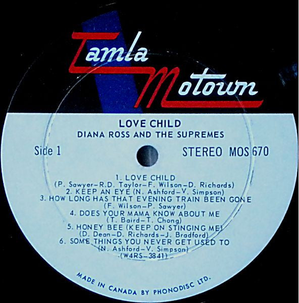 The Supremes : Love Child (LP, Album)