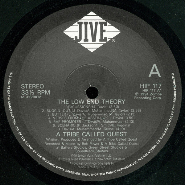 A Tribe Called Quest : The Low End Theory (LP, Album)