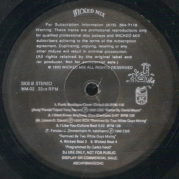Various : Wicked Mix 02 (12", Comp, Promo)
