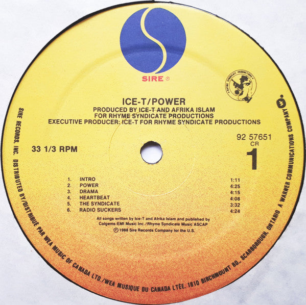 Ice-T : Power (LP, Album)