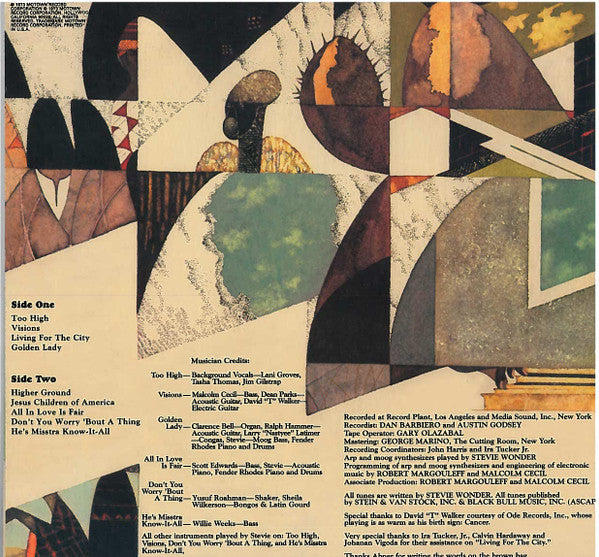 Stevie Wonder : Innervisions (LP, Album, RE, Gat)