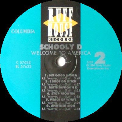 Schoolly D : Welcome To America (LP, Album)