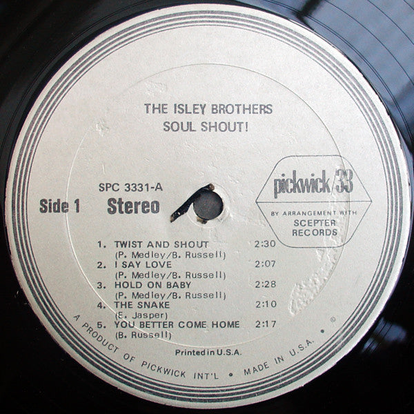 The Isley Brothers : Soul Shout! (LP, Comp)